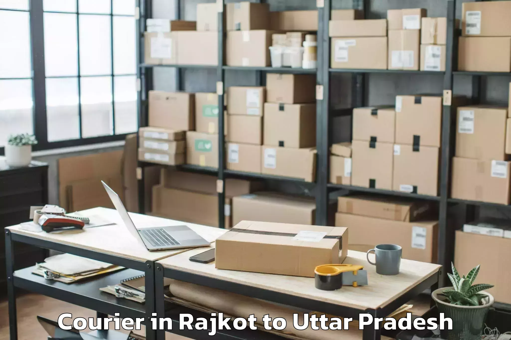 Leading Rajkot to Gonda Courier Provider